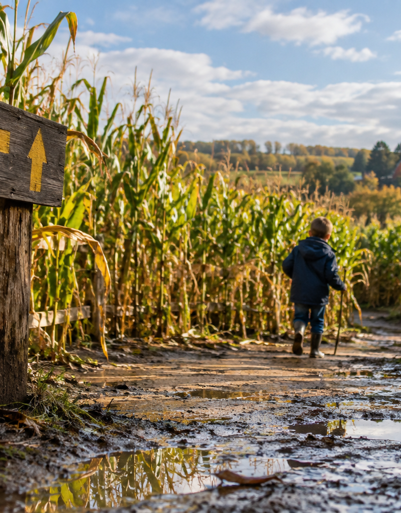 How to Tackle Richardson’s Corn Maze Without Wearing Out the Kids