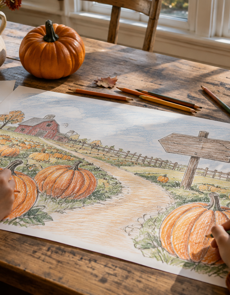 Turn a US Pumpkin Patch Visit Into a Kids' Drawing Project