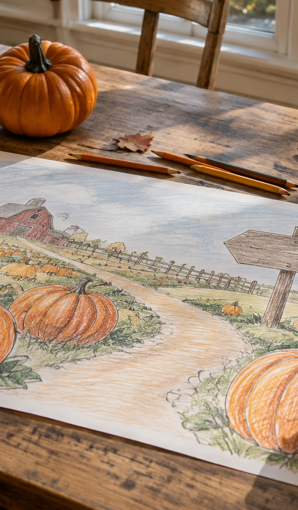 Turn a US Pumpkin Patch Visit Into a Kids' Drawing Project